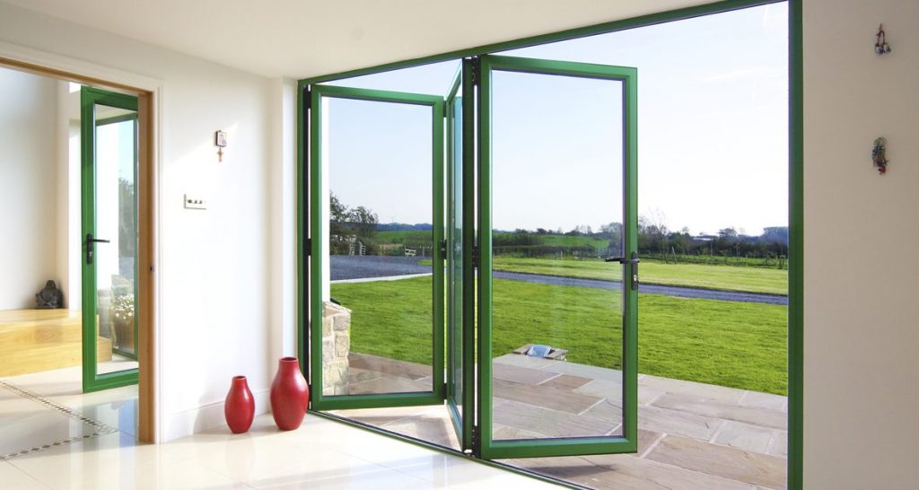 Aluminium doors